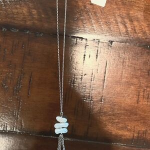 Silpada Sterling Silver 925 Organic Trio Freshwater Baroque Pearl Necklace N3253